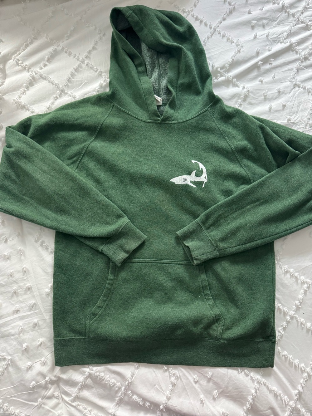 Cape Shark Green Hooded Sweatshirt with signature Shark Graphic